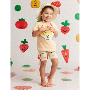 Teeny Tiny Veg Bike Shorts - 2 Left Size 5 & 6 years-Halcyon Nights-Modern Rascals