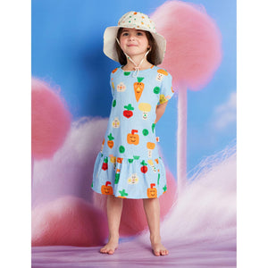 Teeny Tiny Veg Woven Dress-Halcyon Nights-Modern Rascals