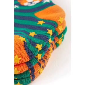 Tiger Multipack Grippy Socks - 2 Pack - 1 Left Size 0-6 months-Frugi-Modern Rascals