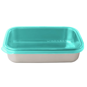 U-Konserve Rectangular Stainless Steel To Go Container - 25oz / Assorted Lid Colours-U Konserve-Modern Rascals
