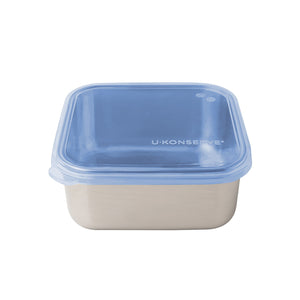 U-Konserve Square Stainless Steel To Go Container - 30oz / Assorted Lid Colours-U Konserve-Modern Rascals