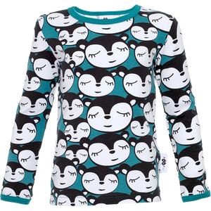 ULJAS Long Sleeve Shirt - Myyry Town in Petrol - 1 Left Size 12-18 months-PaaPii-Modern Rascals
