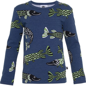 ULJAS Long Sleeve Shirt - Pike in Blueberry Forest-PaaPii-Modern Rascals