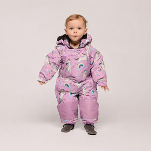 Unicorns One Piece Snowsuit For Toddlers-Smafolk-Modern Rascals