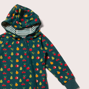 Vegetable Patch Adaptive Reversible Hooded Snug As A Bug Suit - 1 Left Size 4-5 years-Little Green Radicals-Modern Rascals