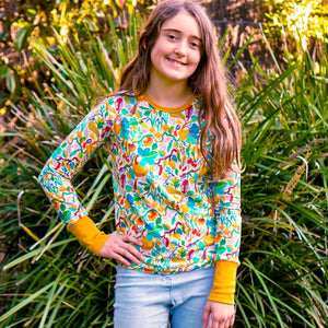 Veggies Long Sleeve Shirt-Uddevalla Barn-Modern Rascals