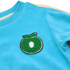 Velour Sweatshirt in Pool Blue-Smafolk-Modern Rascals