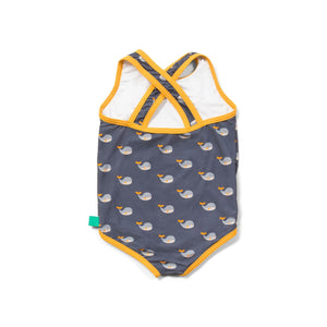 Whale Song Swimsuit - 1 Left Size 7-8 years-Little Green Radicals-Modern Rascals