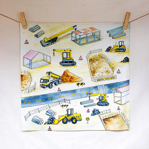 Wonderie Building Site Playcloth-Wonderie-Modern Rascals