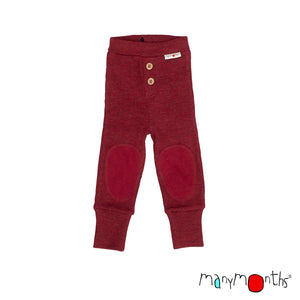 Wool Baby Joggers with Knee Patches - Multiple Colours-ManyMonths Nature Woolies-Modern Rascals