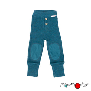Wool Baby Joggers with Knee Patches - Multiple Colours-ManyMonths Nature Woolies-Modern Rascals