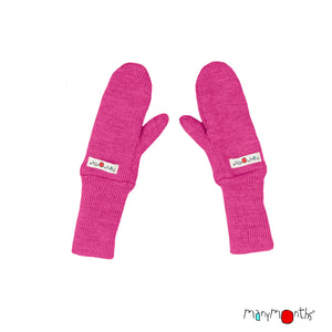 Wool Children's Long Cuff Mittens - Multiple Colours-ManyMonths Nature Woolies-Modern Rascals
