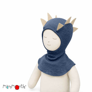 Wool Dino Hood / Balaclava - Multiple Colours-ManyMonths Nature Woolies-Modern Rascals