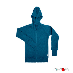 Wool Hooded ZIp Cardigan with Side Pockets - Multiple Colours-ManyMonths Nature Woolies-Modern Rascals