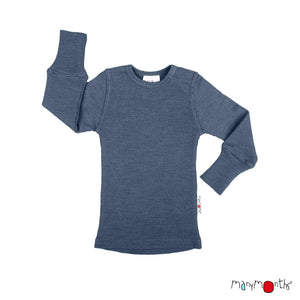 Wool Long Sleeve Shirt - Multiple Colours-ManyMonths Nature Woolies-Modern Rascals