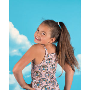 World Peace Tank Top - Powder Pink - 1 Left Size 2-3 years-Jelly Alligator-Modern Rascals