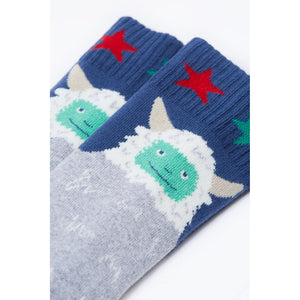 Yeti Brilliant Boot Socks - 2 Pack-Frugi-Modern Rascals
