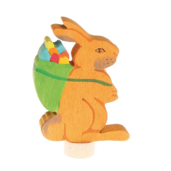 Deco Handpainted Rabbit with Basket