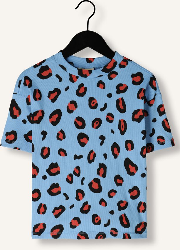 CARLIJNQ - Leopard Print Ribbed Oversized Tshirt - Size 7-8 (128cm)