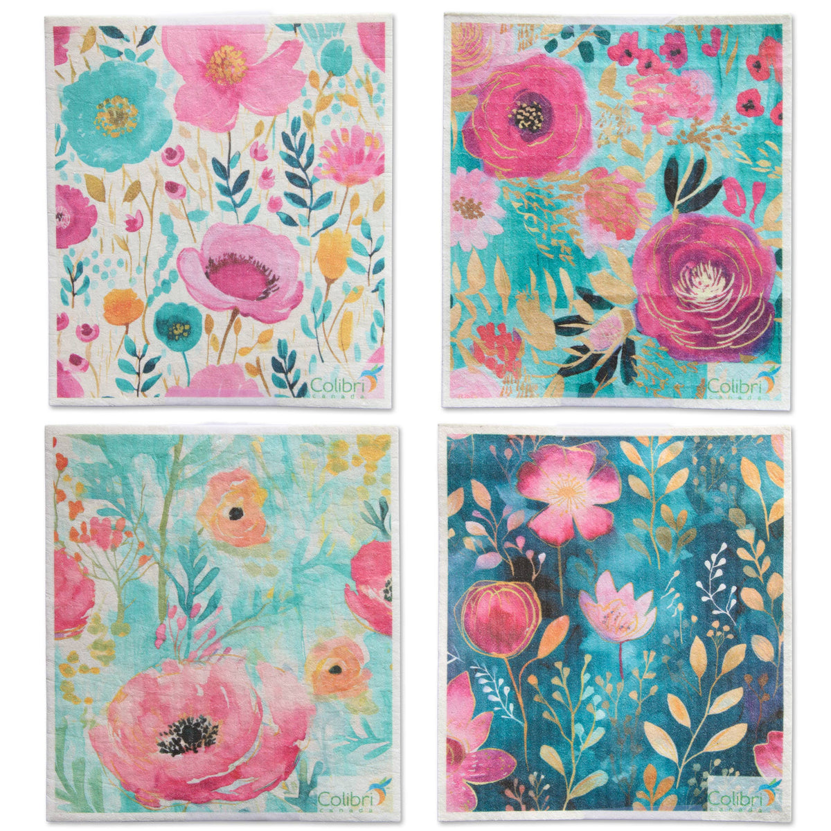 4 Pk Sponge Cloths - Abby Rose-Colibri-Modern Rascals