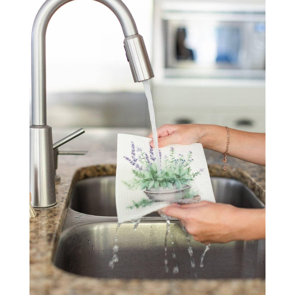 4 Pk Sponge Cloths - Herbal-Colibri-Modern Rascals