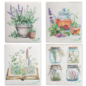4 Pk Sponge Cloths - Herbal-Colibri-Modern Rascals