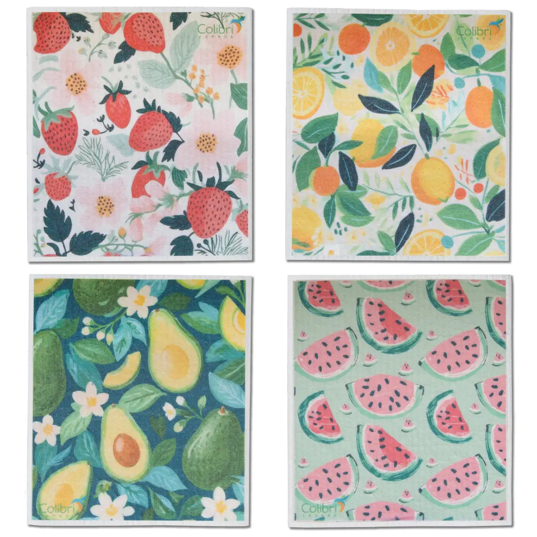 4 Pk Sponge Cloths - In the Grove-Colibri-Modern Rascals