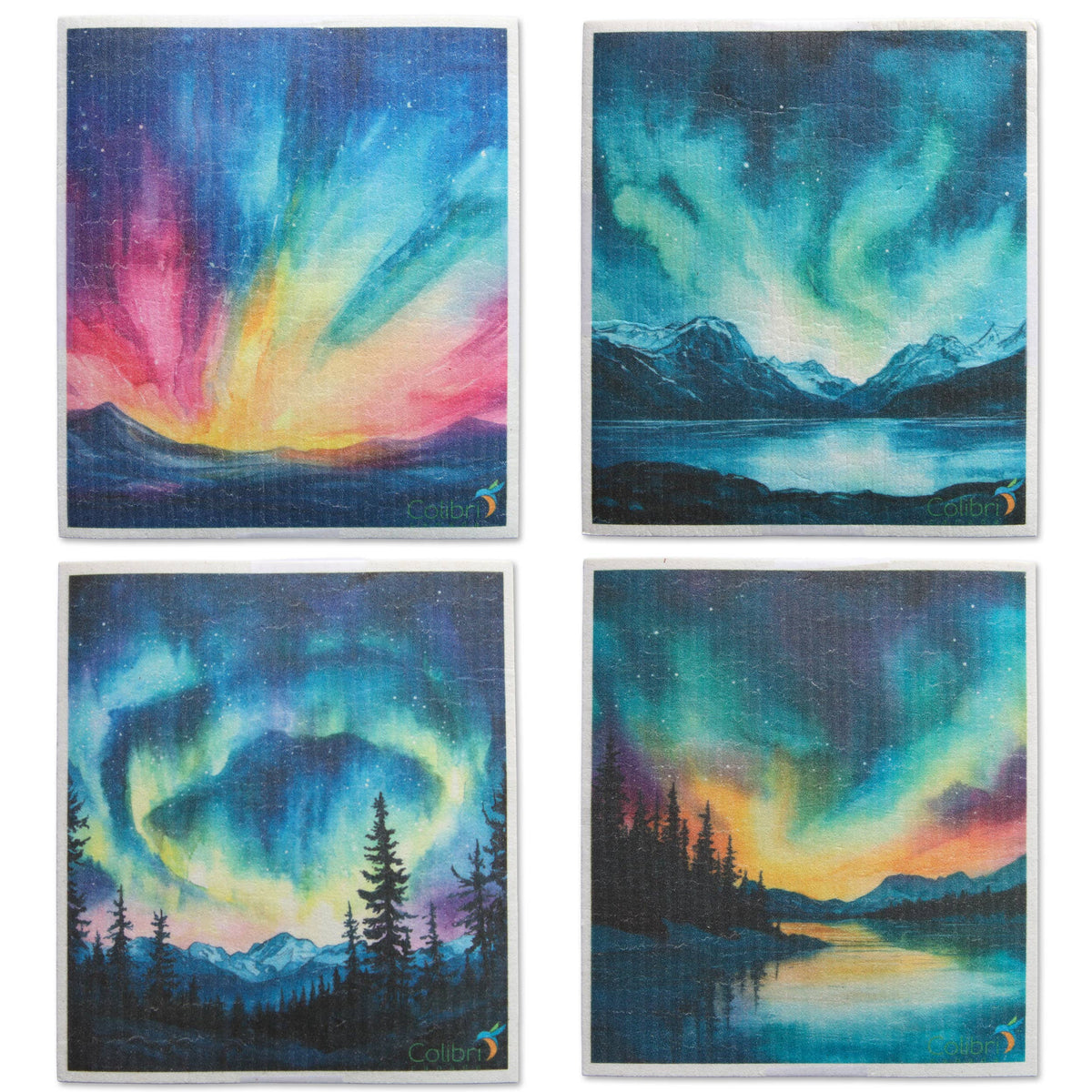 4 Pk Sponge Cloths - In the North-Colibri-Modern Rascals