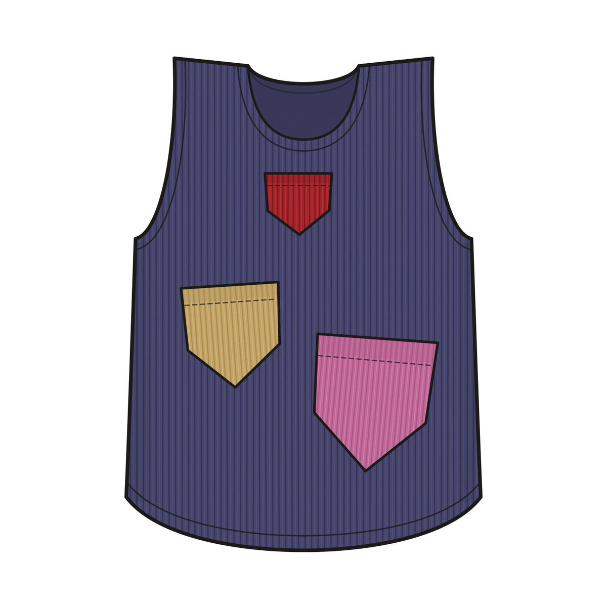 Wool Thermal Over/Under Top with Gem Pockets - Multiple Colours