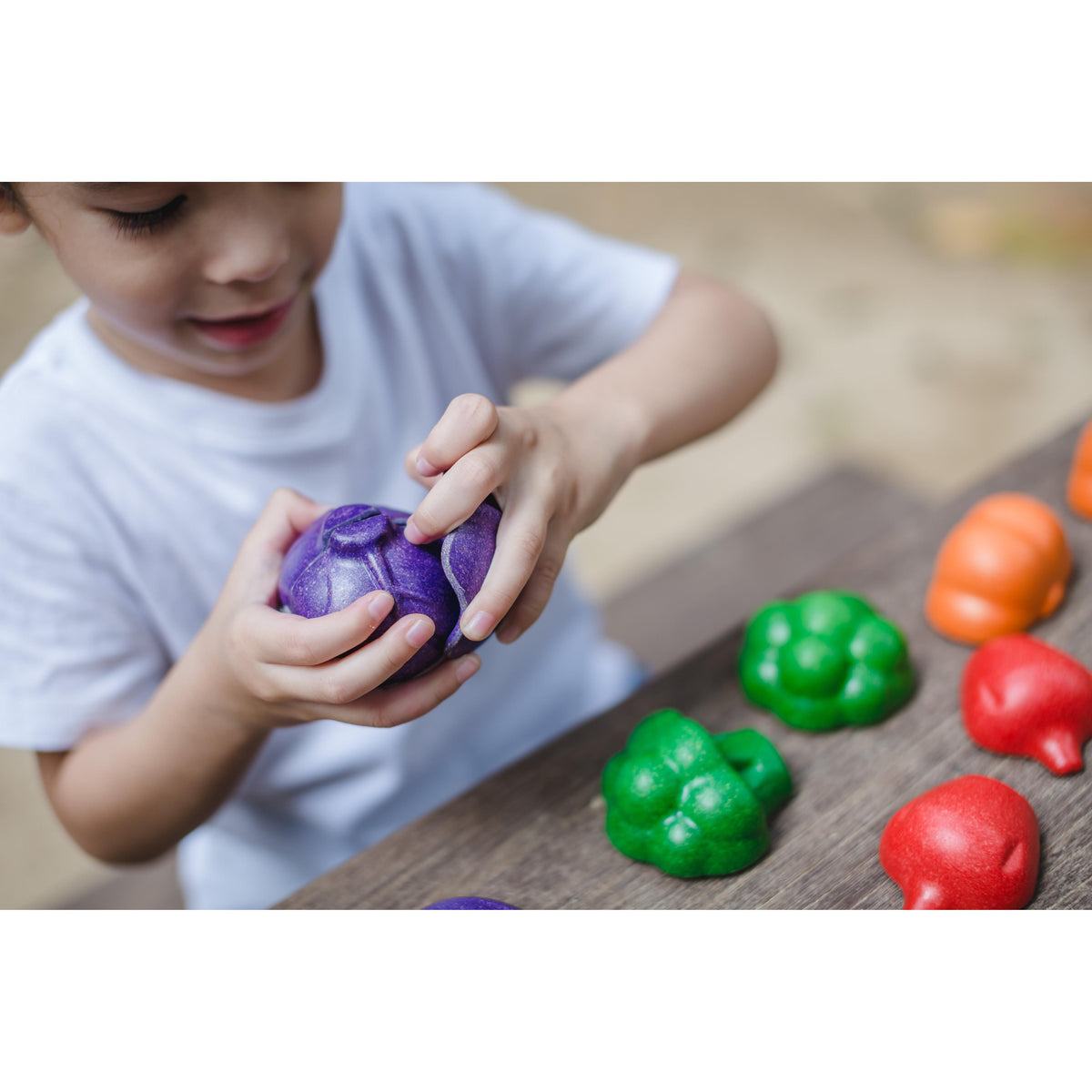 5 Colours Veggie Set-PlanToys-Modern Rascals