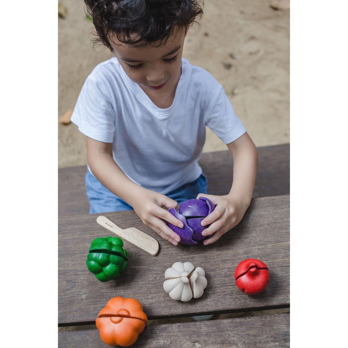 5 Colours Veggie Set-PlanToys-Modern Rascals