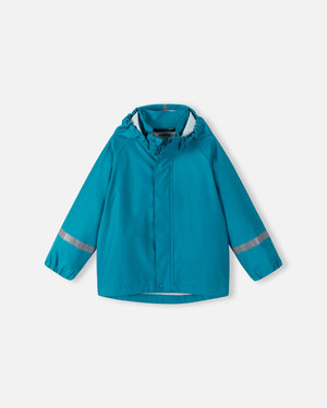 Lampi Waterproof Rain Coat - Aquatic Blue