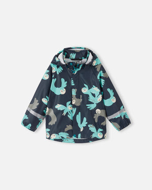 Vesi Waterproof Rain Coat - Navy