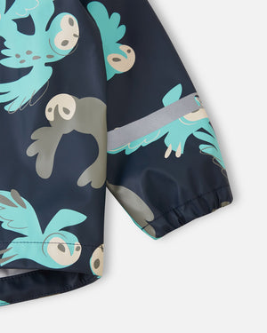 Vesi Waterproof Rain Coat - Navy