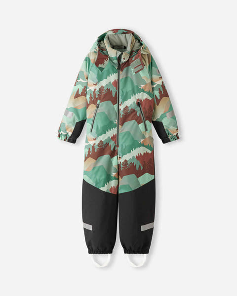 Kurikka ReimaTec One Piece Snow Suit - Stone Green Mountains