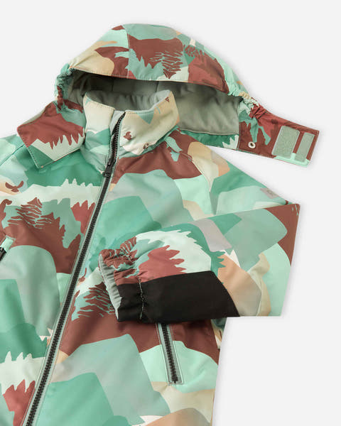 Kurikka ReimaTec One Piece Snow Suit - Stone Green Mountains