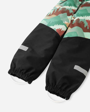 Kurikka ReimaTec One Piece Snow Suit - Stone Green Mountains