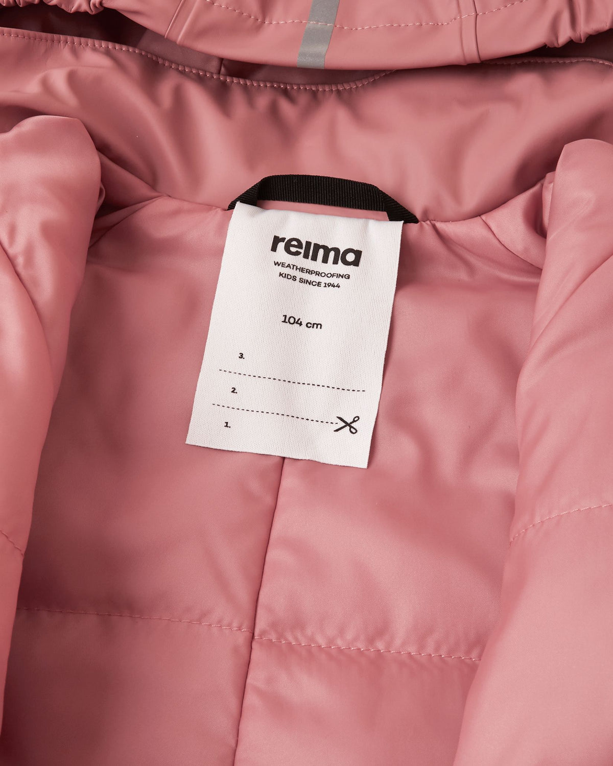 Rapakko Waterproof Rain Overall with Fleece Lining - Rose Blush