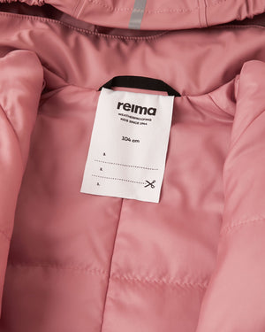 Rapakko Waterproof Rain Overall with Fleece Lining - Rose Blush