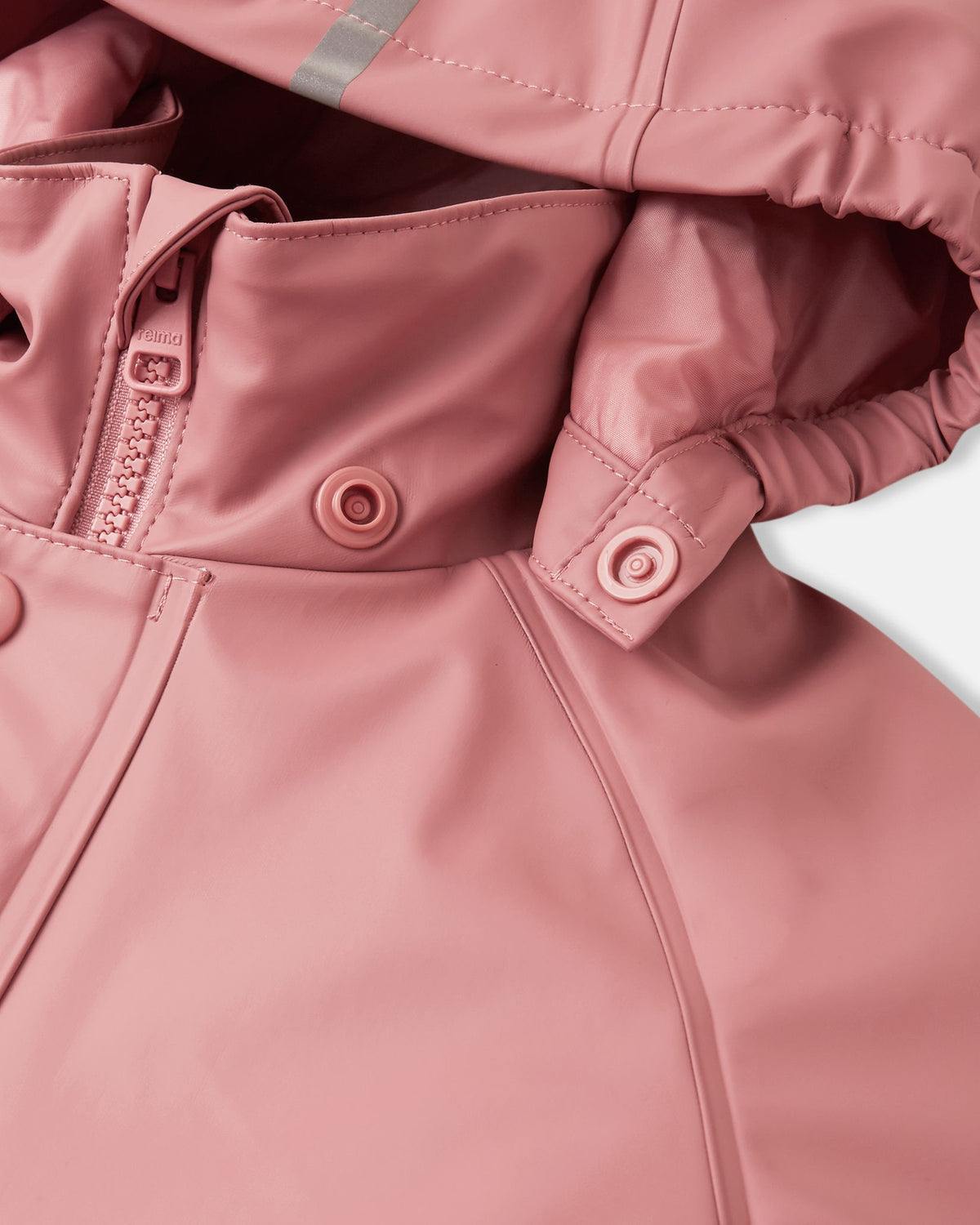 Rapakko Waterproof Rain Overall with Fleece Lining - Rose Blush