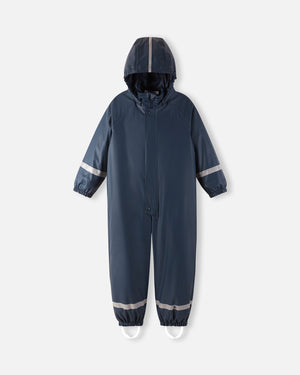 Rapakko Waterproof Rain Overall with Fleece Lining - Navy