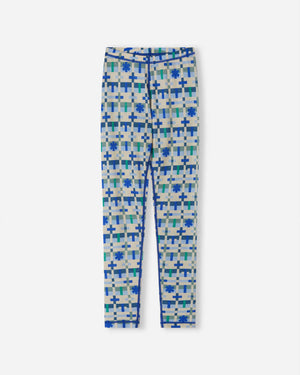Taitoa Wool-Lyocell Blend Base Layer Set - Birch Beige - Print