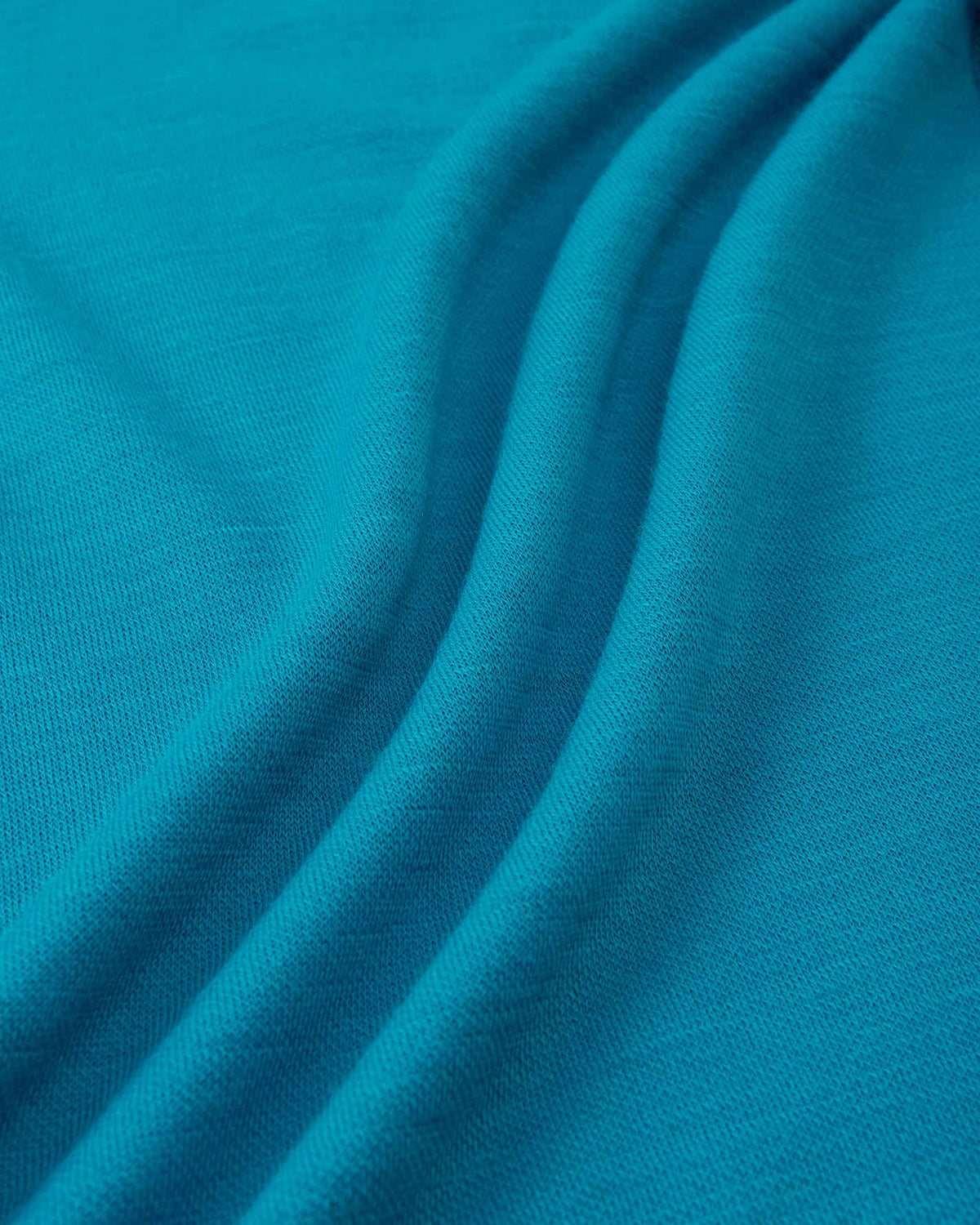 Taitoa Wool-Lyocell Blend Base Layer Set - Aquatic Blue - Solid