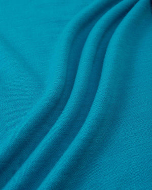 Taitoa Wool-Lyocell Blend Base Layer Set - Aquatic Blue - Solid