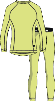 Lani Thermal Set - Bright Lime