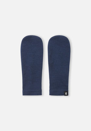 Eino Knit Wool Mittens - Navy
