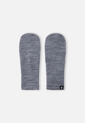 Eino Knit Wool Mittens - Grey Melange