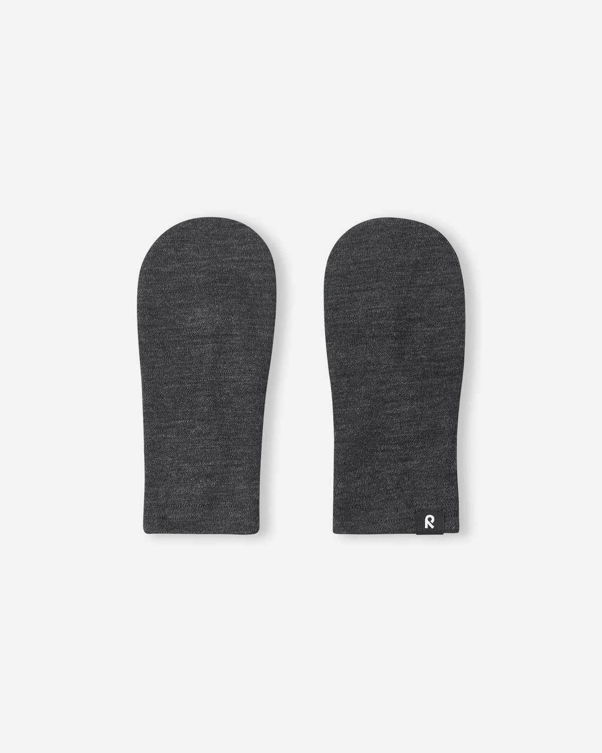 Eino Knit Wool Mittens - Black Melange