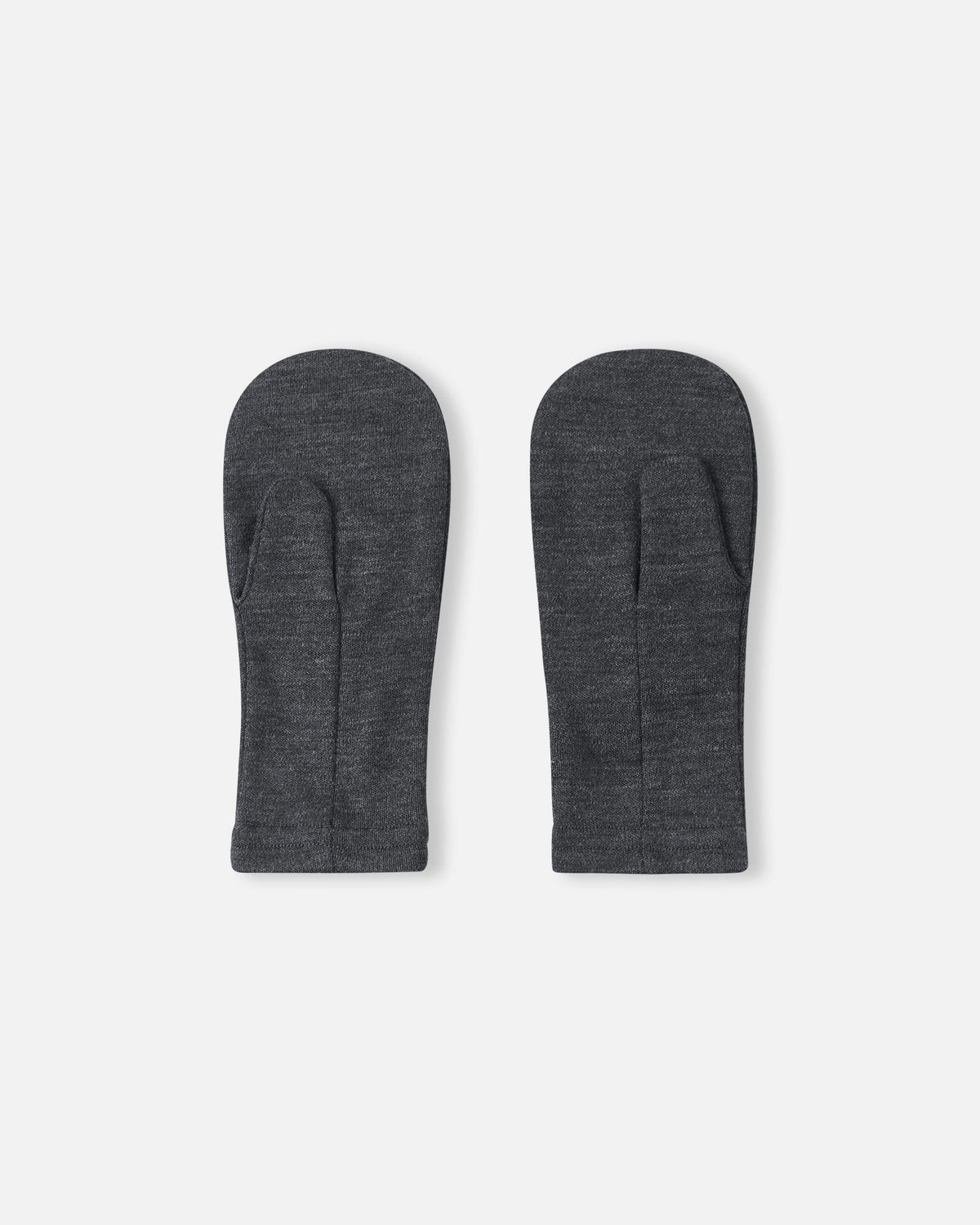 Eino Knit Wool Mittens - Black Melange