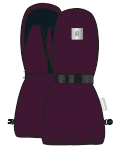Ote ReimaTec Winter Mittens - Deep Purple